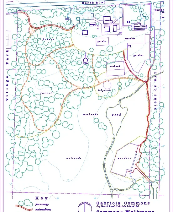 Earth Day and Commons Trail Map